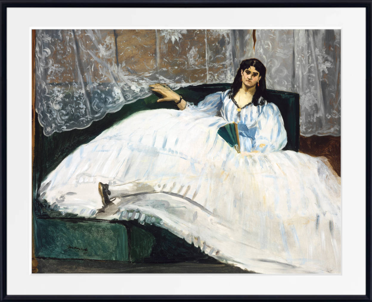 Édouard Manet, Impressionist Print : Woman with a Fan