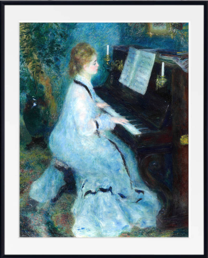 Renoir Print, Woman at the Piano (1875)