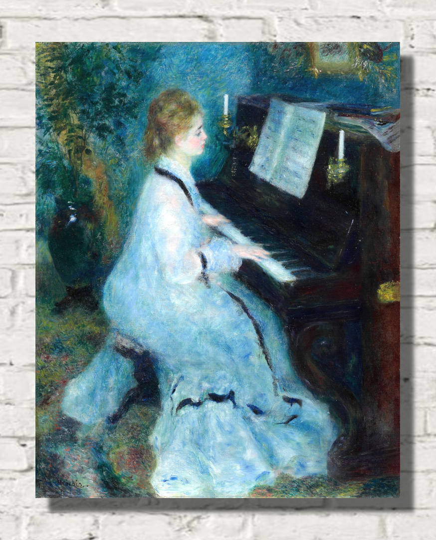 Renoir Print, Woman at the Piano (1875)