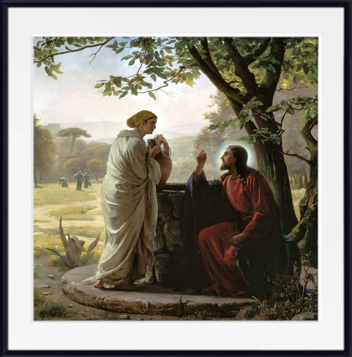 Carl Bloch Print, Woman at the Well