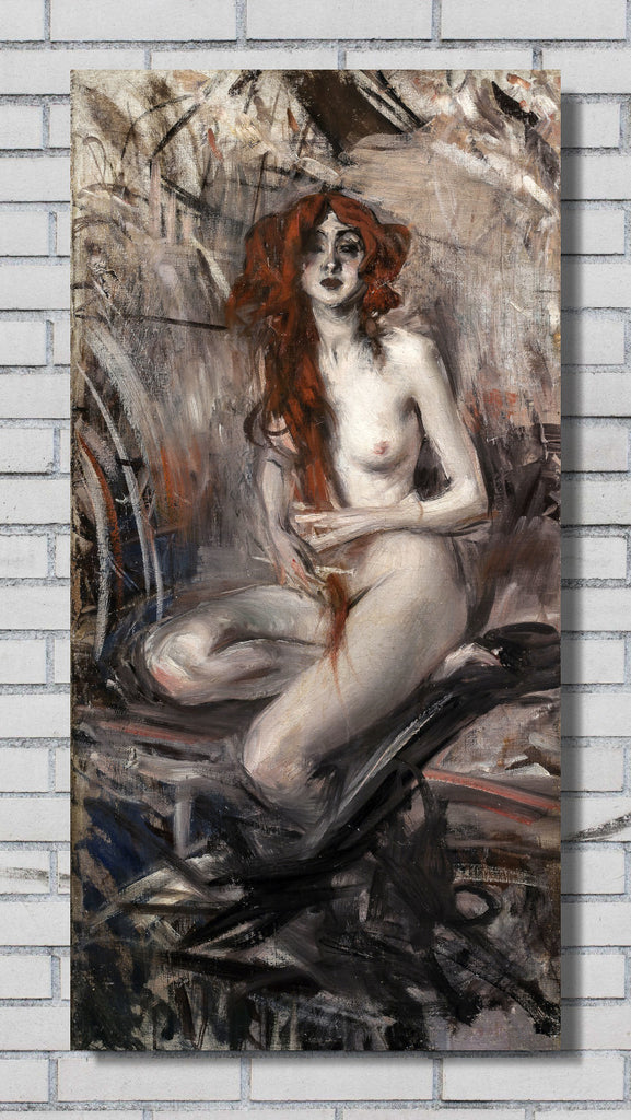 Woman combing her hair (c.1912) by Giovanni Boldini