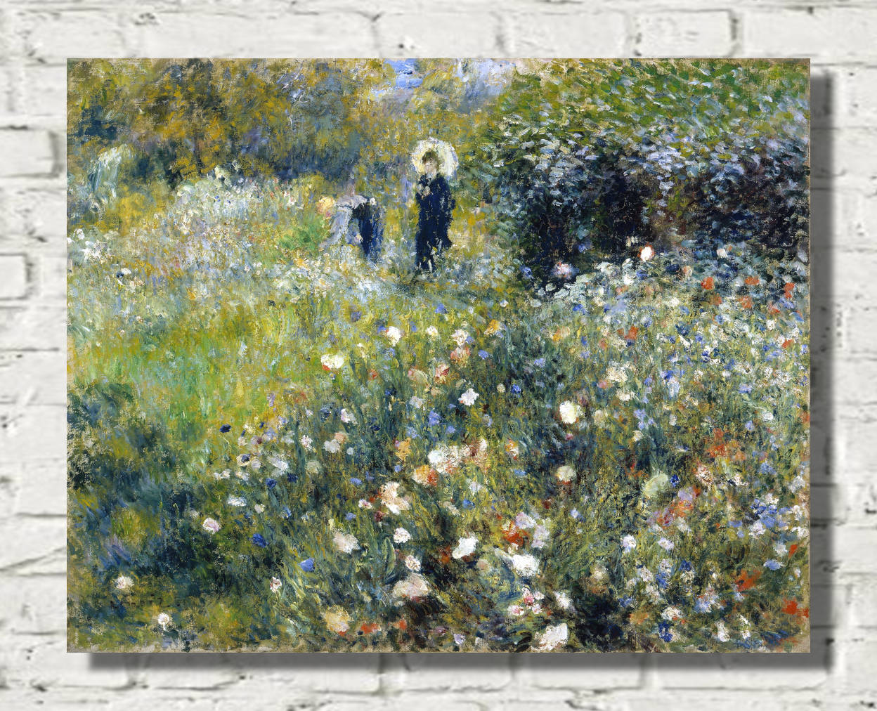 Renoir Print, Woman with a Parasol in a Garden (1875)