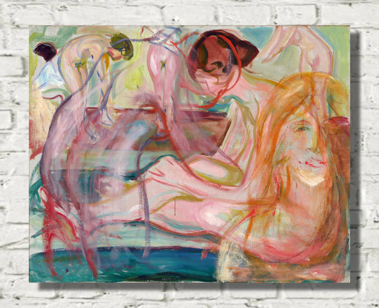 Edvard Munch Fine Art Print, Women in the Bath (1917)