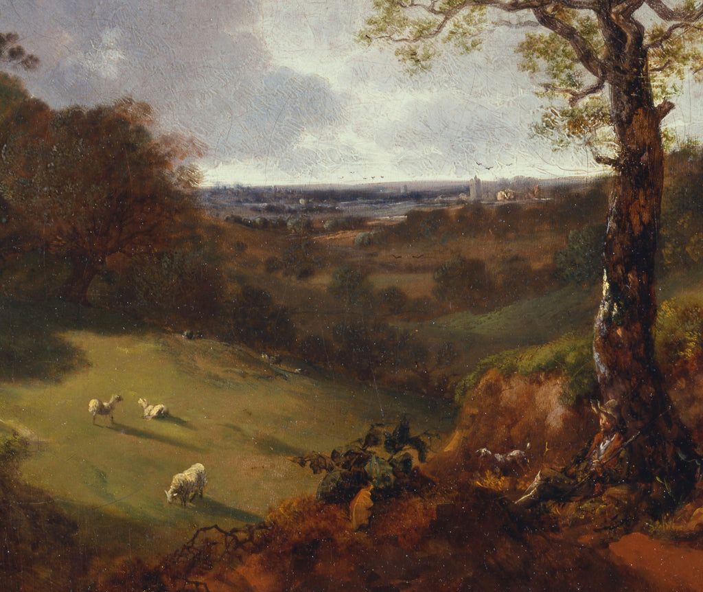 Thomas Gainsborough, Wooded Landscape with a Cottage and Shepherd