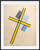 László Moholy-Nagy Abstract Fine Art Print, Yellow Cross