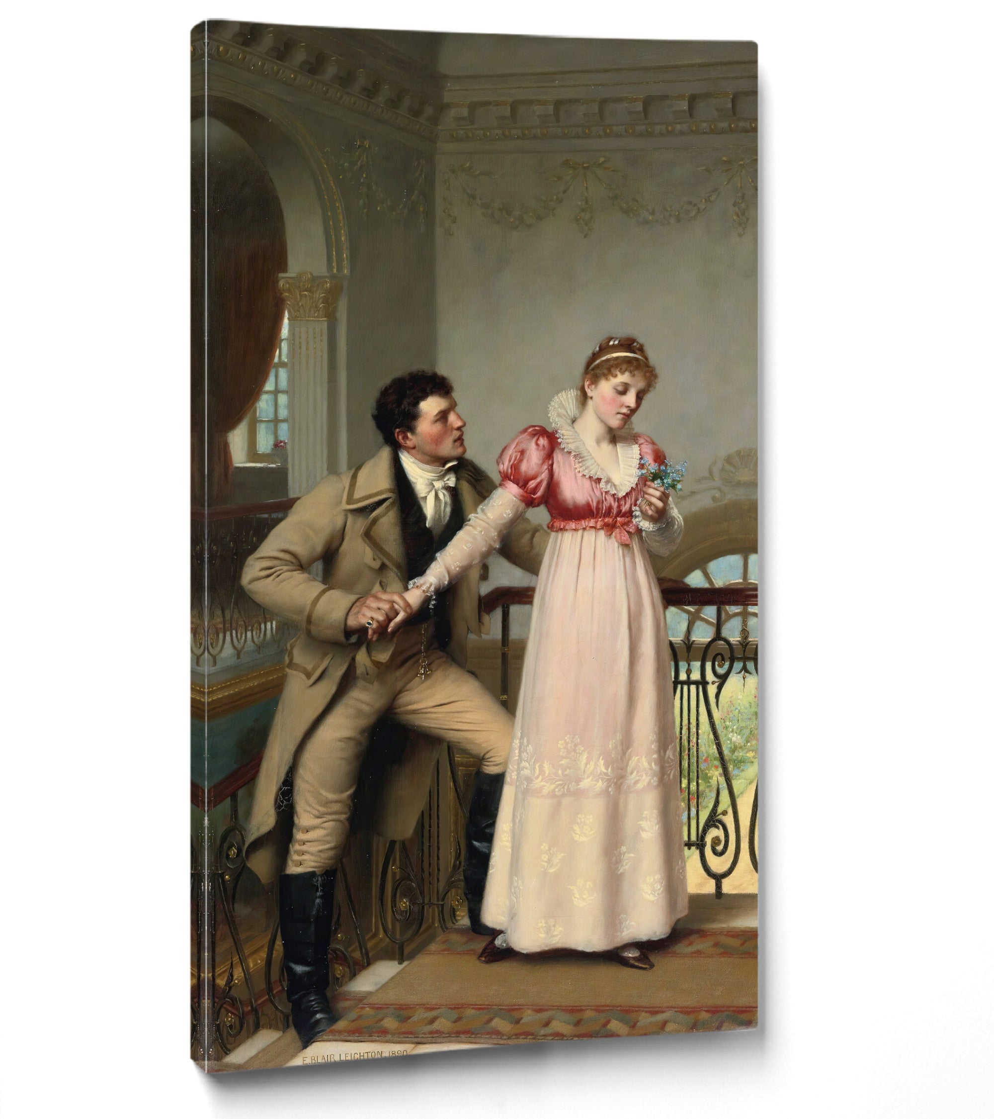 Yes or No, Historical Genre Scene, Edmund Blair Leighton Fine Art Print