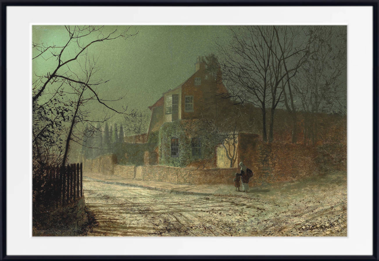 John Atkinson Grimshaw Fine Art Print : Yew Court, Scalby