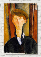 Amedeo Modigliani Wall Art Print : Young Man with a Cap