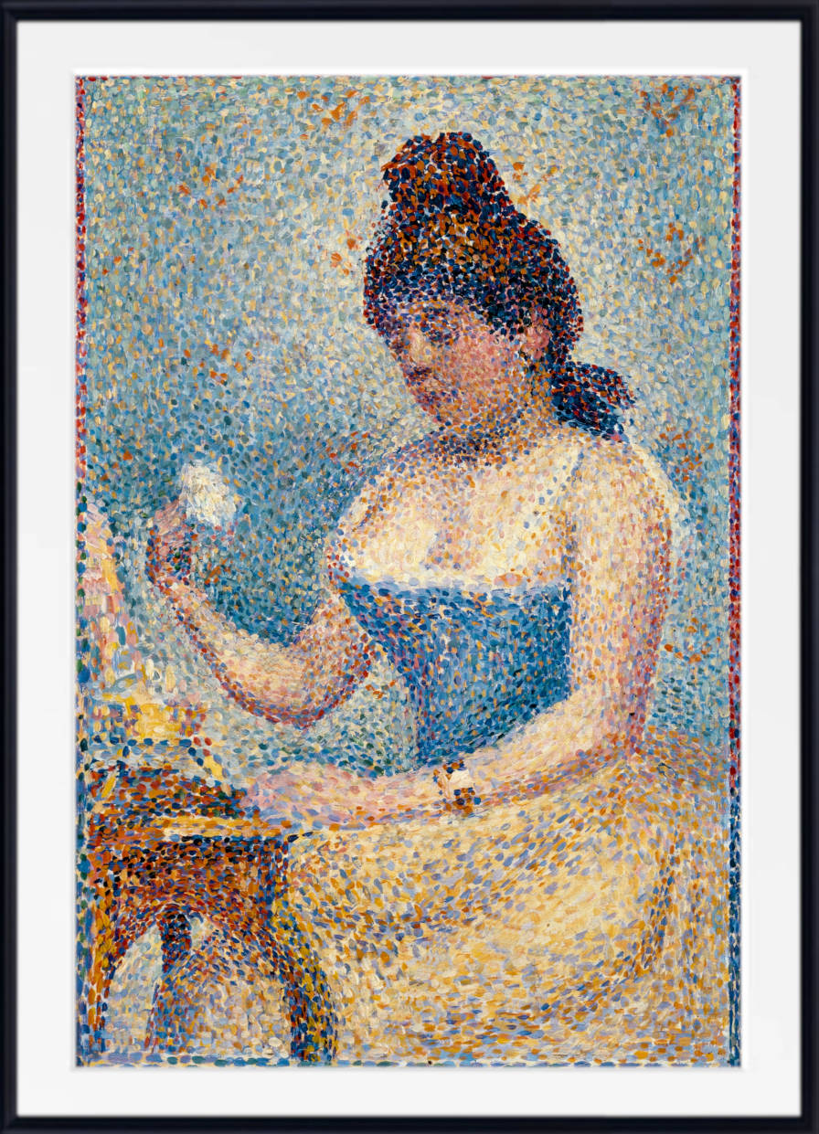 Georges Seurat Print, Young Woman Powdering Herself (1889)