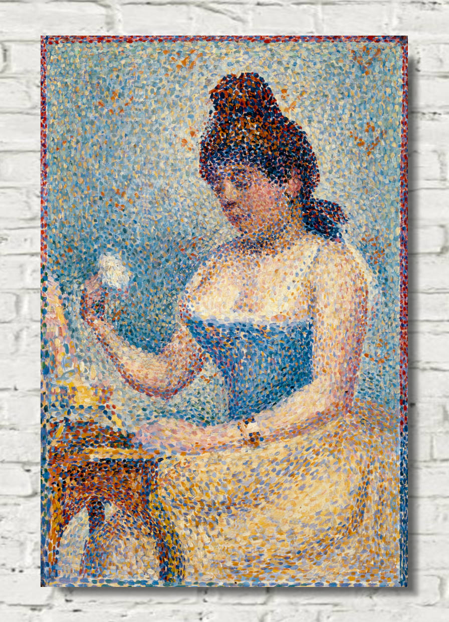 Georges Seurat Print, Young Woman Powdering Herself (1889)