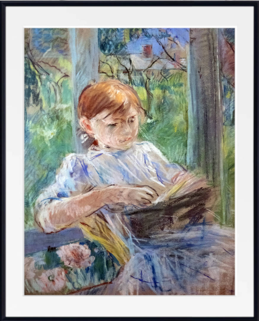 Berthe Morisot, French Fine Art Print : Young Girl Reading