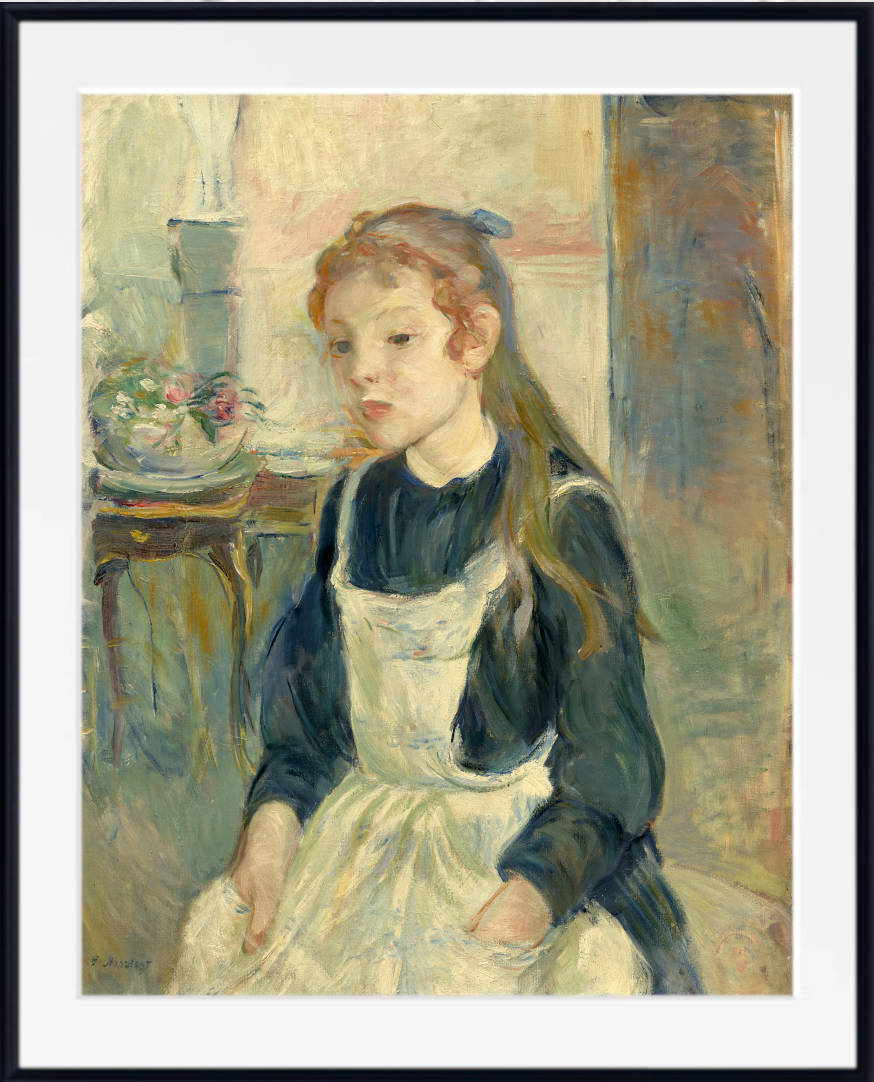 Berthe Morisot, French Fine Art Print : Young Girl With an Apron