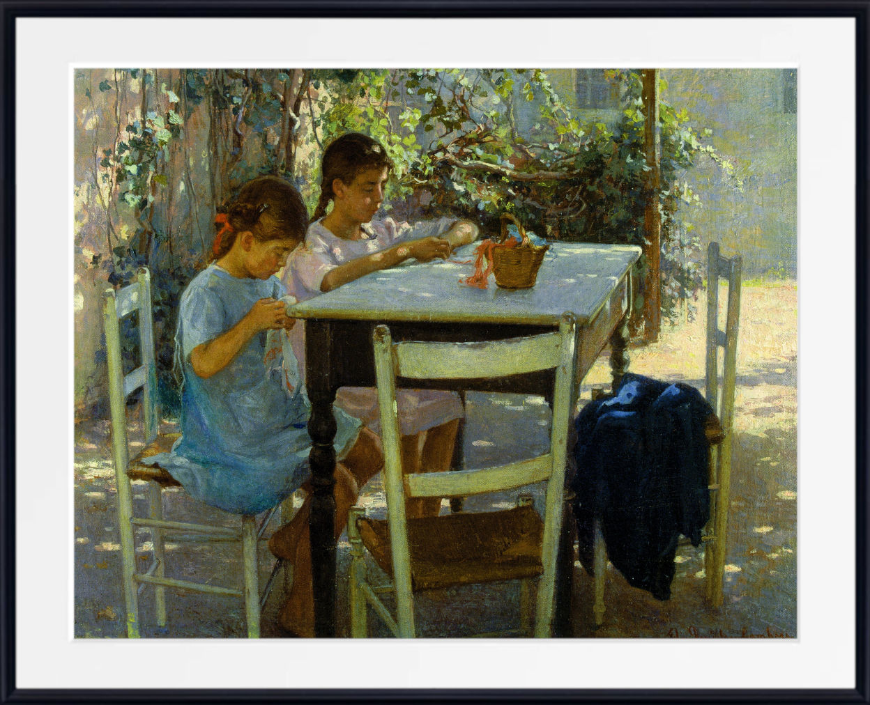 Elin Danielson-Gambogi Fine Art Print: Young Needleworkers