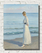 Michael Ancher Print, Young girl on Skagen Soenderstrand