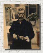 Léon Spilliaert Print, Self-portrait with red pencil (1908)