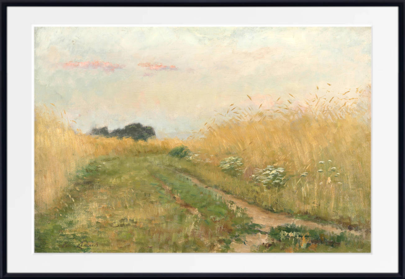 Emile Claus Print, Summer landscape – Wheatfield