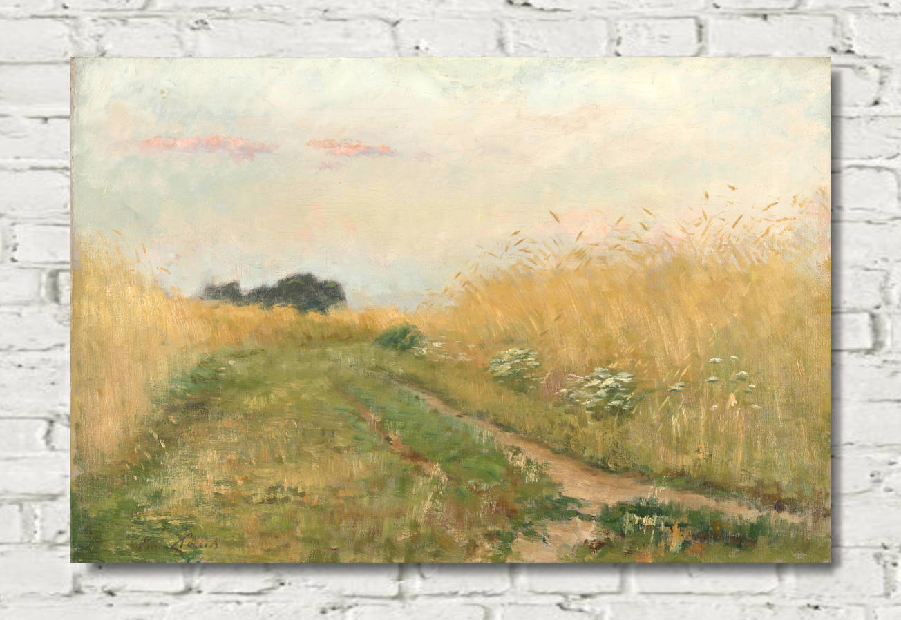 Emile Claus Print, Summer landscape – Wheatfield