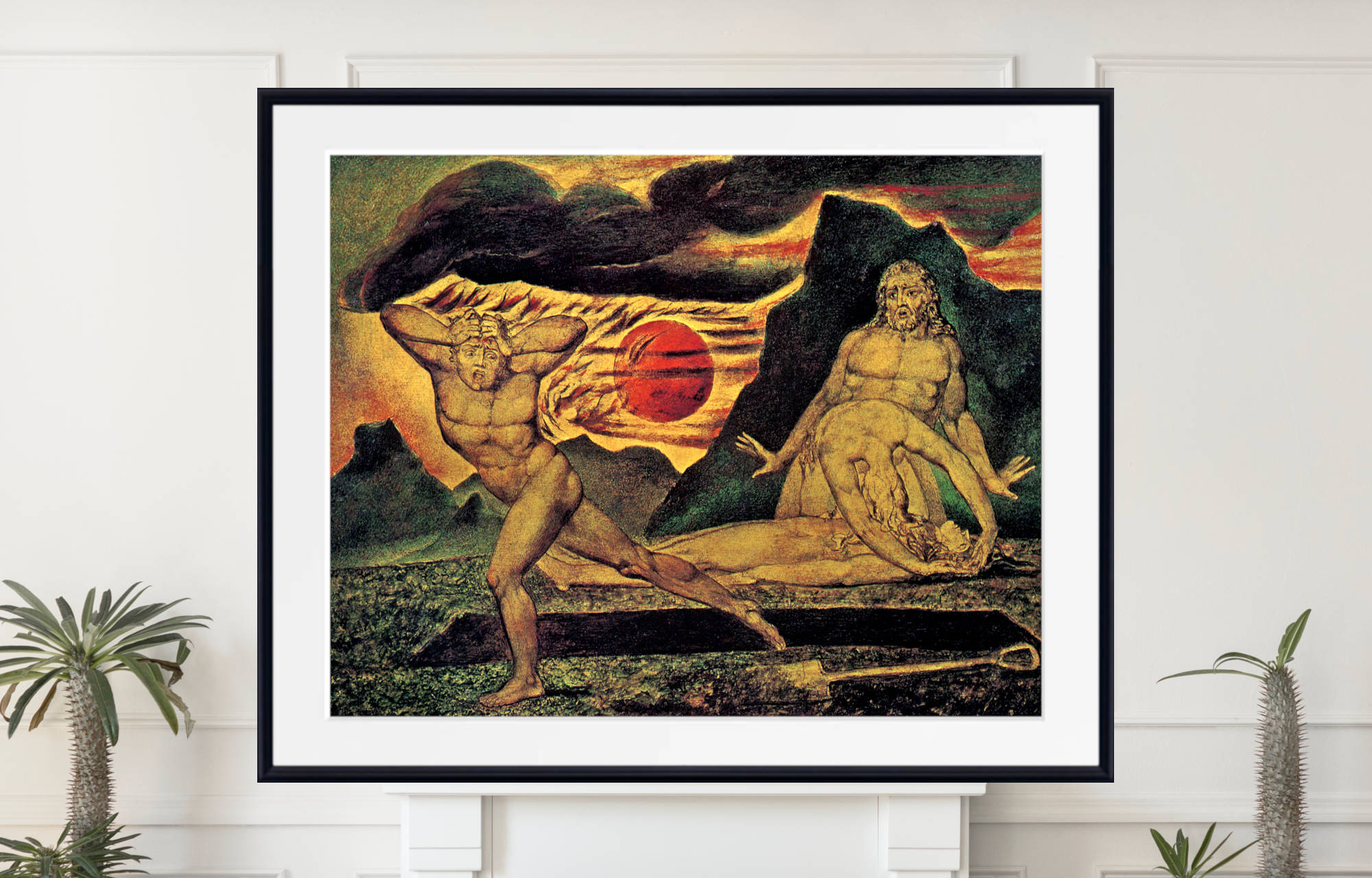 William Blake Fine Art Print, Abel Found by Adam