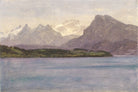 Albert Bierstadt Print, Alaskan Coast Range (ca. 1889) as an unframed print