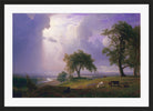 Albert Bierstadt Print, Albert Bierstadt - California Spring - Google Art Project in a black frame