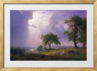 Albert Bierstadt Print, Albert Bierstadt - California Spring - Google Art Project in a gold frame