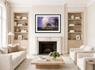 Albert Bierstadt Print, Albert Bierstadt - California Spring - Google Art Project displayed in a Scandinavian living room