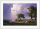 Albert Bierstadt Print, Albert Bierstadt - California Spring - Google Art Project in a white frame