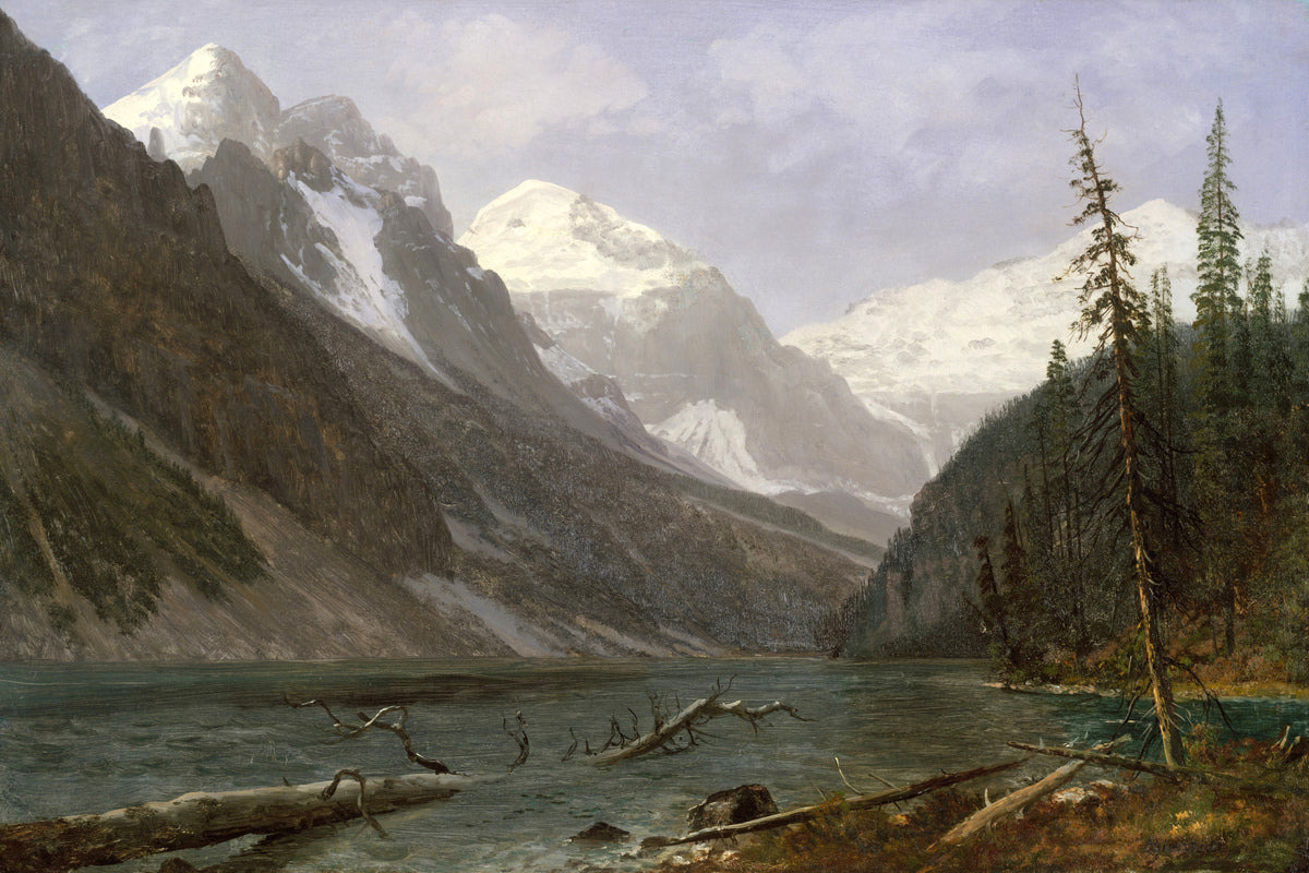 Albert Bierstadt Print, Canadian Rockies (Lake Louise) (ca. 1889) as an unframed print
