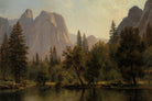 Albert Bierstadt Print, Cathedral Rocks, Yosemite Valley as an unframed print