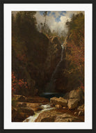 Albert Bierstadt Print, Glen Ellis Falls in a black frame