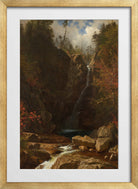 Albert Bierstadt Print, Glen Ellis Falls in a gold frame