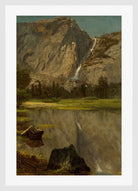 Albert Bierstadt Print, Hetch Hetchy Falls,California in a white frame