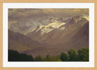 Albert Bierstadt Print, In the High Mountains in an oak frame