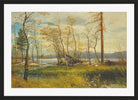 Albert Bierstadt Print, Lake Tahoe (1872) in a black frame