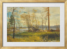 Albert Bierstadt Print, Lake Tahoe (1872) in a gold frame