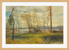 Albert Bierstadt Print, Lake Tahoe (1872) in an oak frame