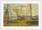 Albert Bierstadt Print, Lake Tahoe (1872) in a white frame