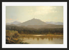 Albert Bierstadt Print, Laramie Peak (1870) in a black frame