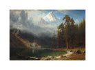Albert Bierstadt Print, Mount Corcoran with a white border for rolled canvas
