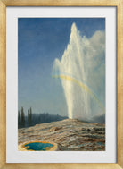 Albert Bierstadt Print, Old Faithful in a gold frame