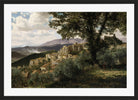 Albert Bierstadt Print, Olevano in a black frame