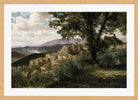 Albert Bierstadt Print, Olevano in an oak frame