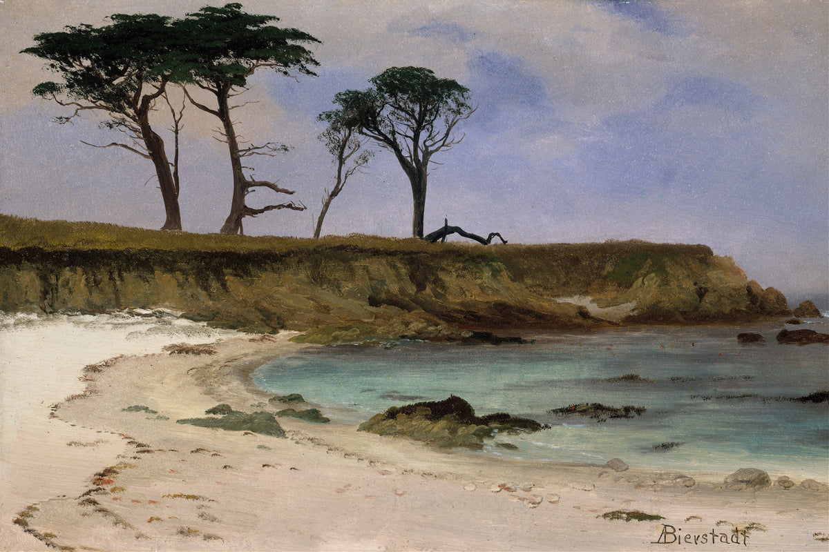 Albert Bierstadt Print, Sea Cove as an unframed print