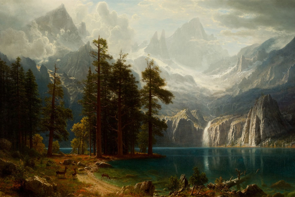 Albert Bierstadt Print, Sierra Nevada Albert Bierstadt circa 1871 as an unframed print