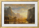 Albert Bierstadt Print, Valley of the Yosemite in a gold frame