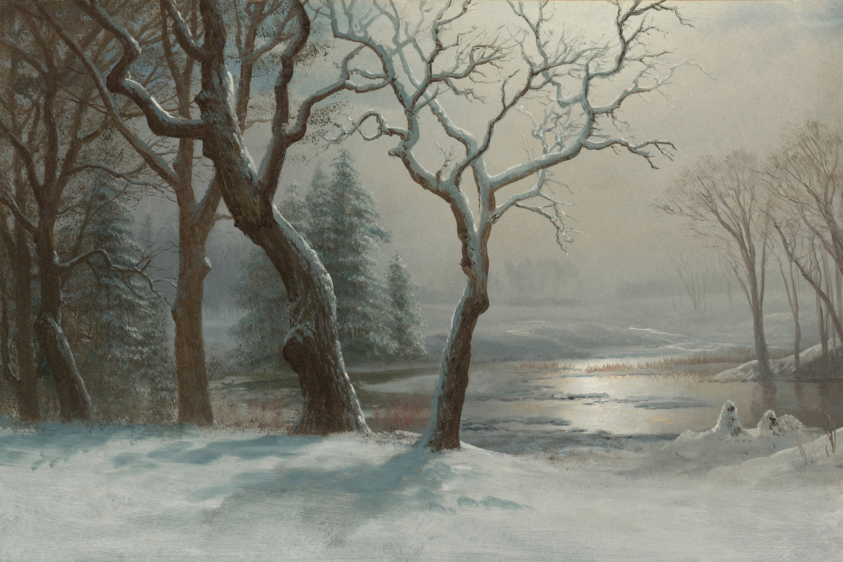 Albert Bierstadt Print, Winter In Yosemite as an unframed print