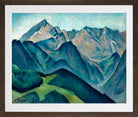 Blick auf die Alpspitze (c. 1932) by Alexander Kanoldt — brown frame