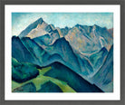 Blick auf die Alpspitze (c. 1932) by Alexander Kanoldt — dark grey frame