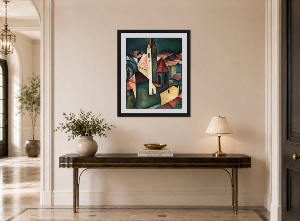Die Kirche III (1920) by Alexander Kanoldt — hallway