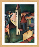 Die Kirche III (1920) by Alexander Kanoldt — oak frame